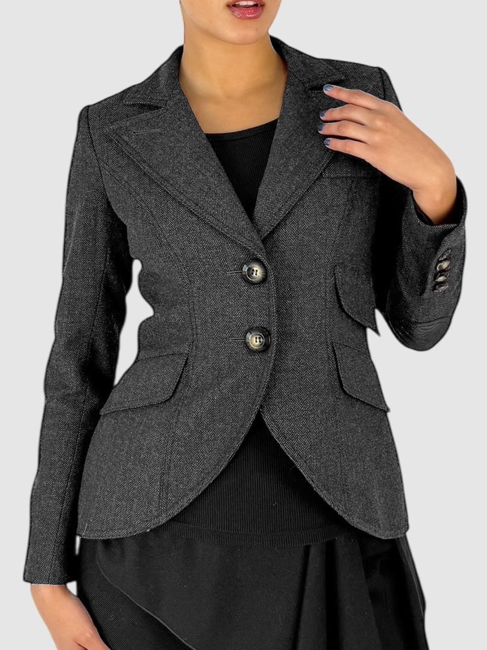Smythe Blazer with Leather Elbow Patches